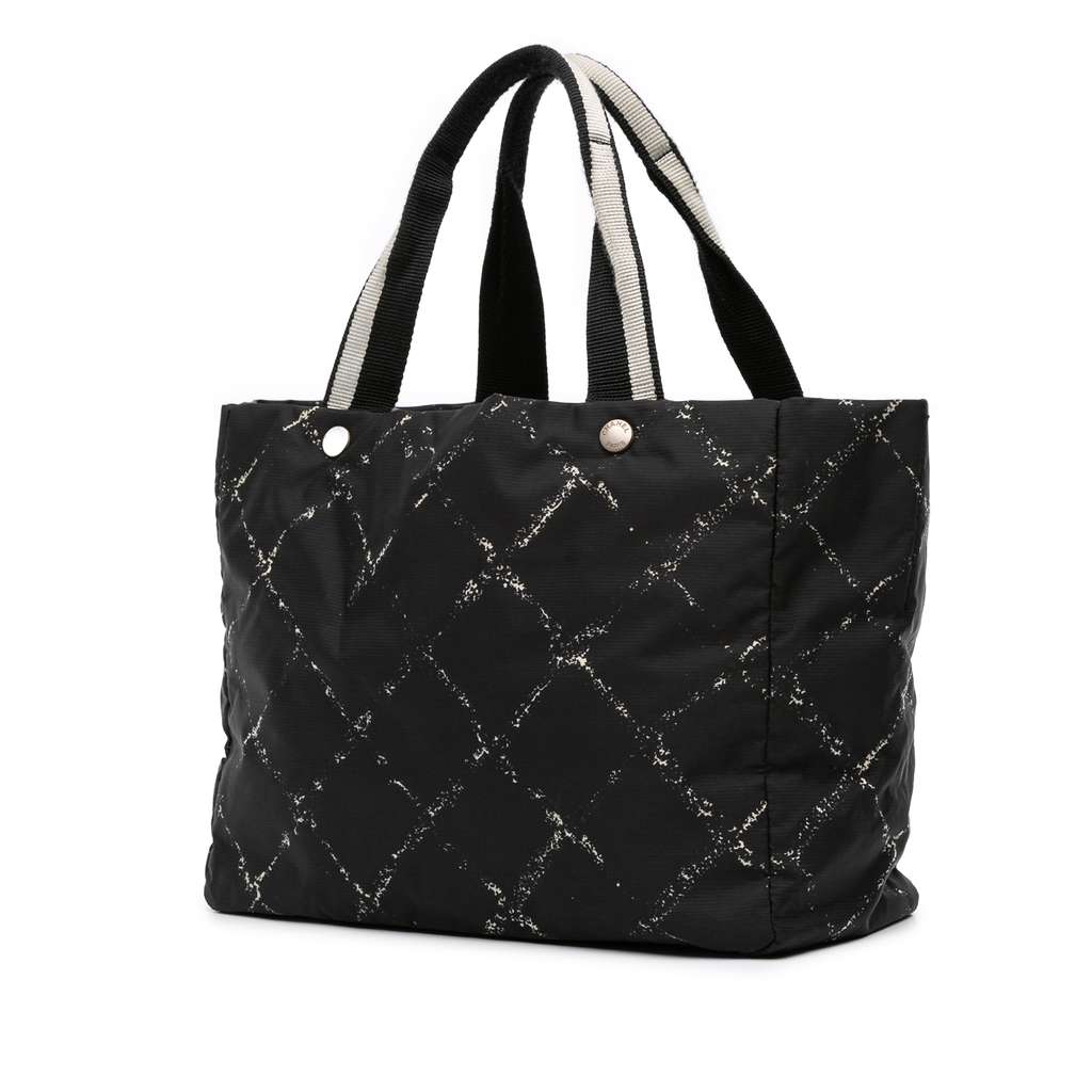 Chanel Old Travel Line Nylon Tote - Back view