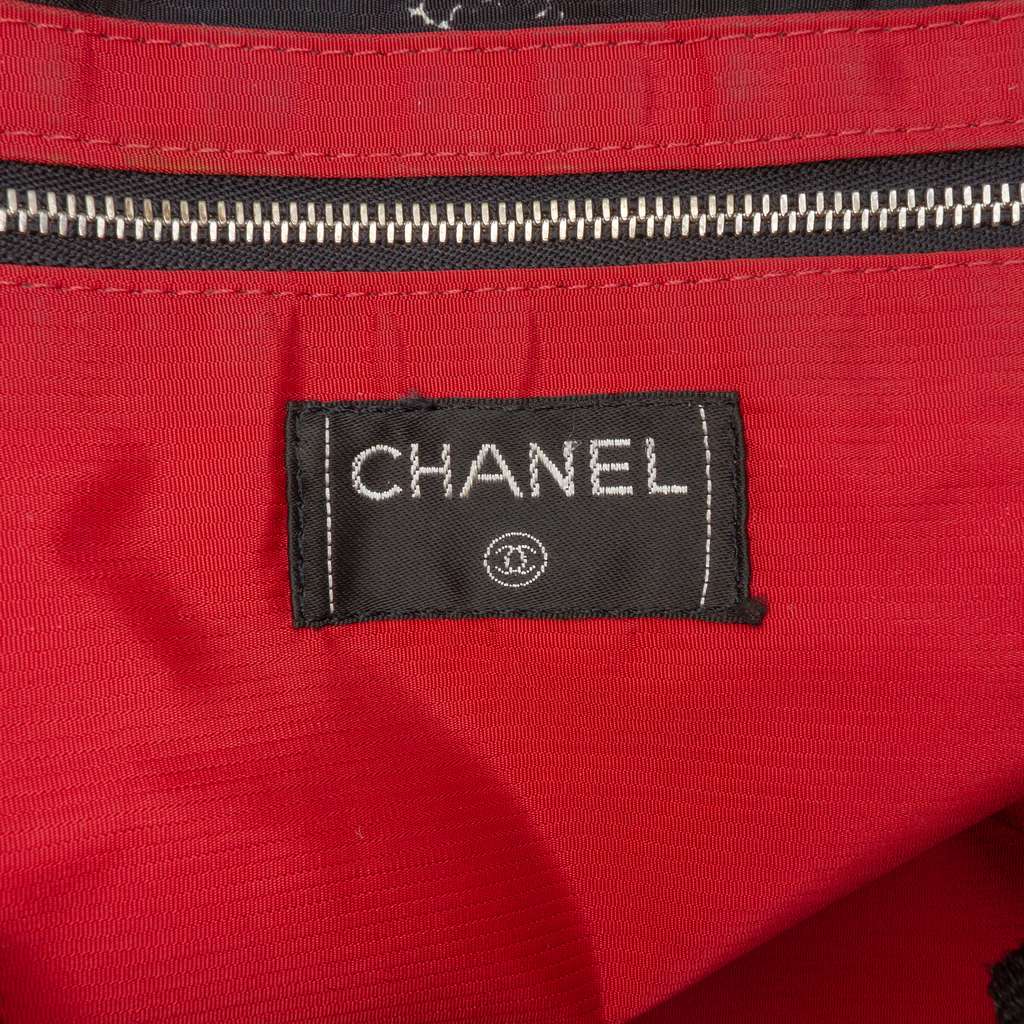 Chanel Old Travel Line Nylon Tote - Side view