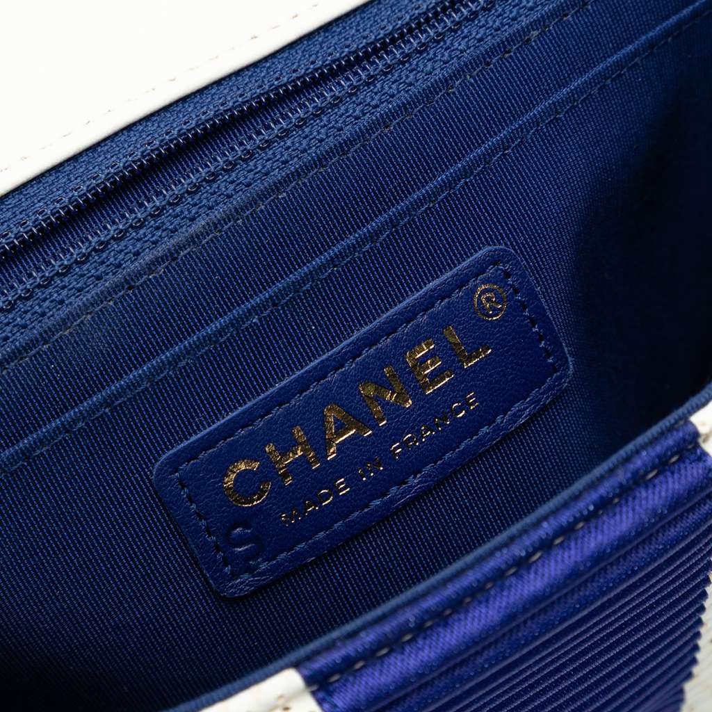 Chanel New Mini Rectangular Classic Perforated Lambskin Single Flap - Side view