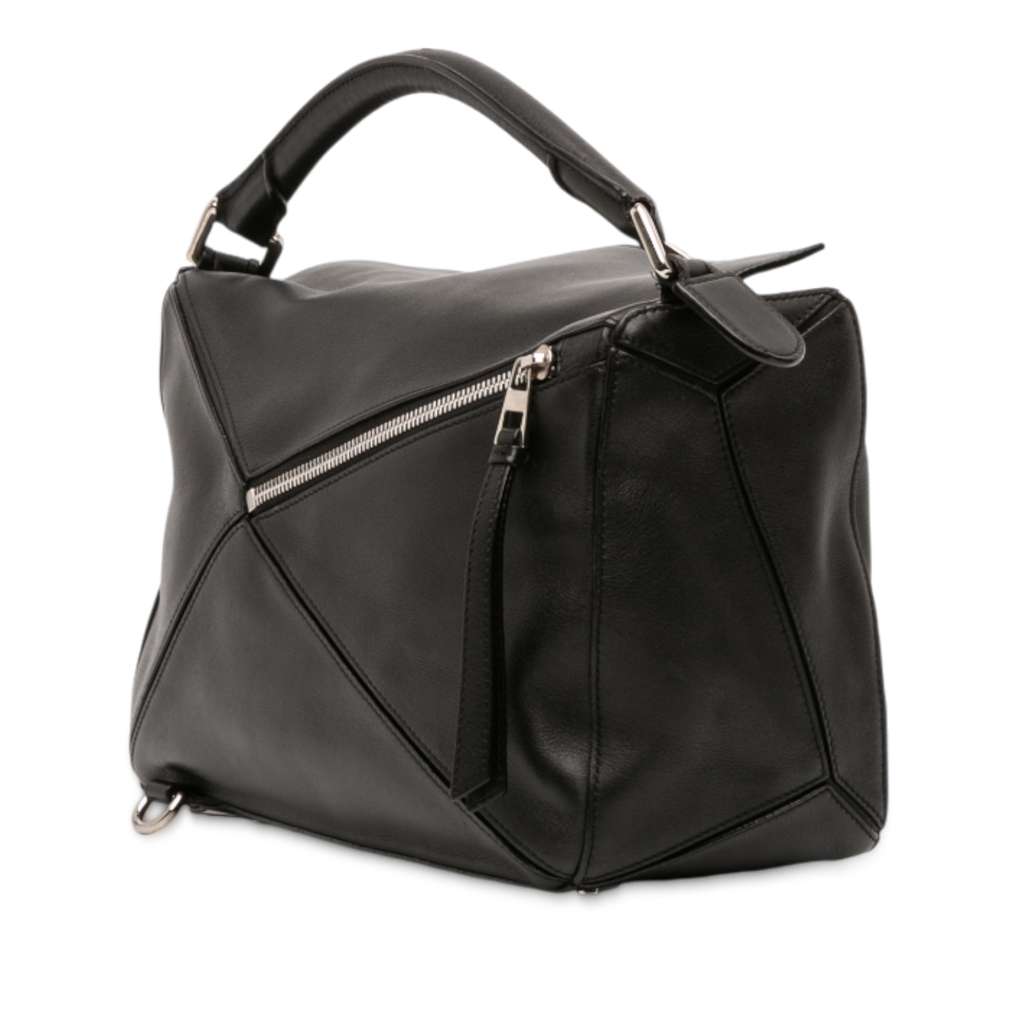 Loewe Medium Calfskin Puzzle Satchel - Back view