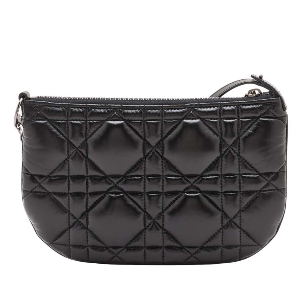 Dior Mini Calfskin Macrocannage Dior Caro Tulip Bag - Back view