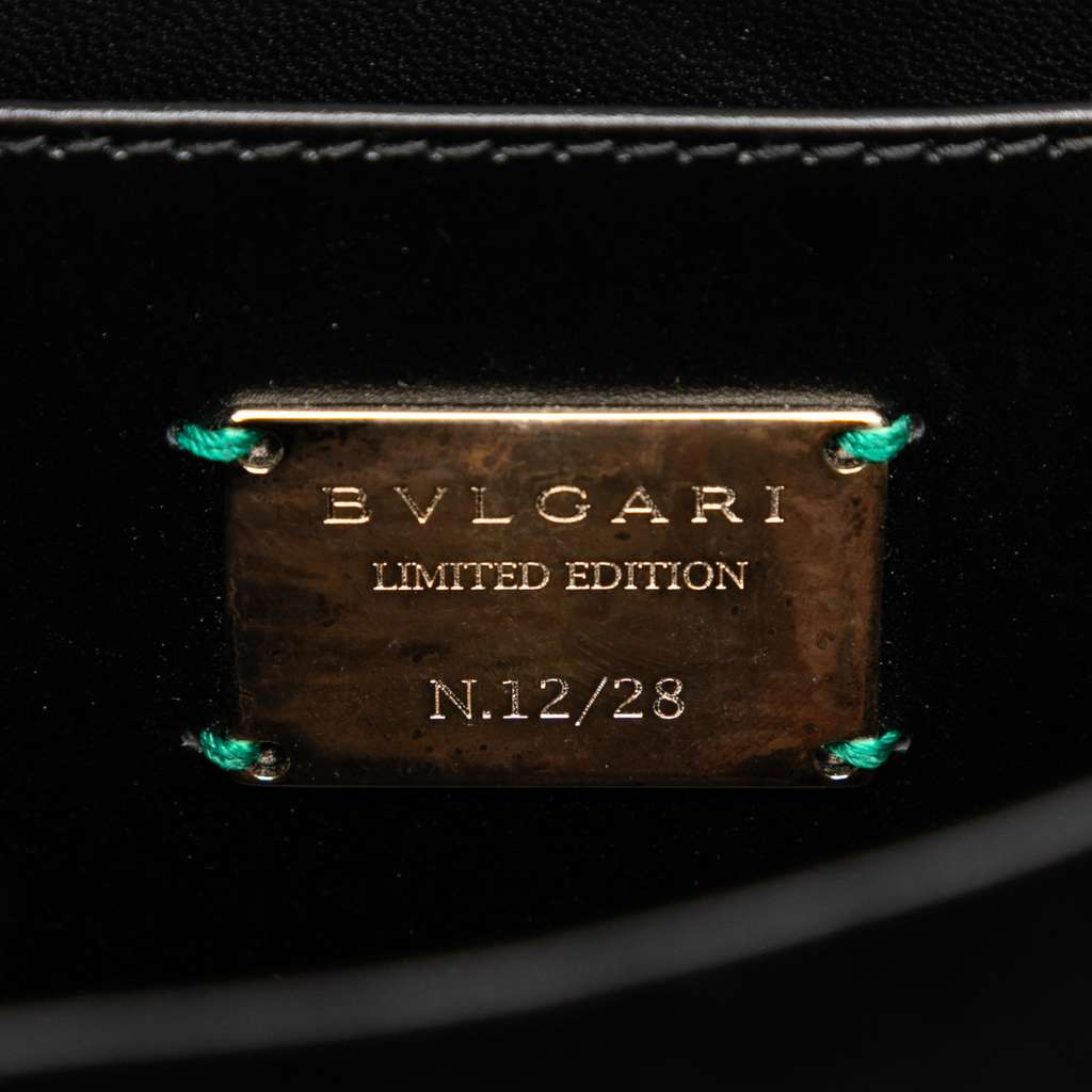 Bvlgari Limited Edition Small Velvet Jewel Embellished Serpenti Forever Crossbody - 5