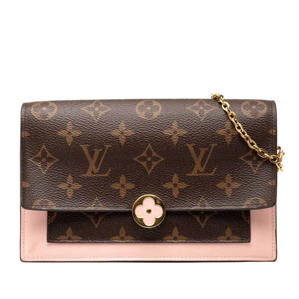 Louis Vuitton Monogram Flore Wallet On Chain