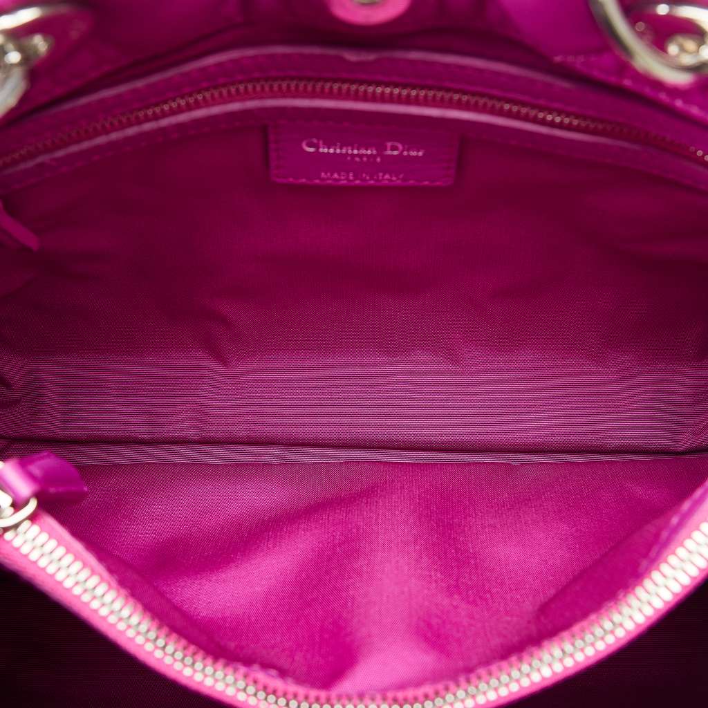 Dior Medium Lambskin Cannage Lady Dior Soft Shopping Tote - 5