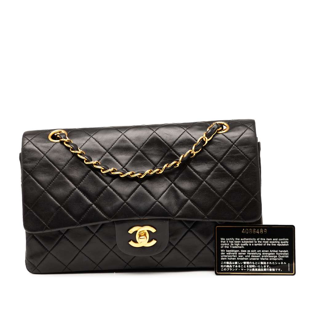 Chanel Medium Classic Lambskin Double Flap - Image 10