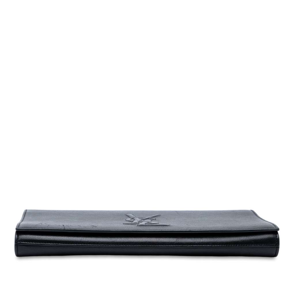 Saint Laurent Large Calfskin Monogram Belle De Jour Clutch - 3