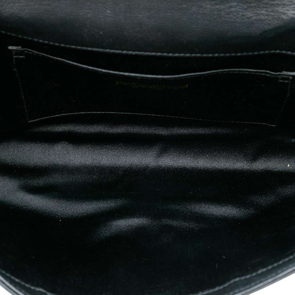 Saint Laurent Large Calfskin Monogram Belle De Jour Clutch - 4