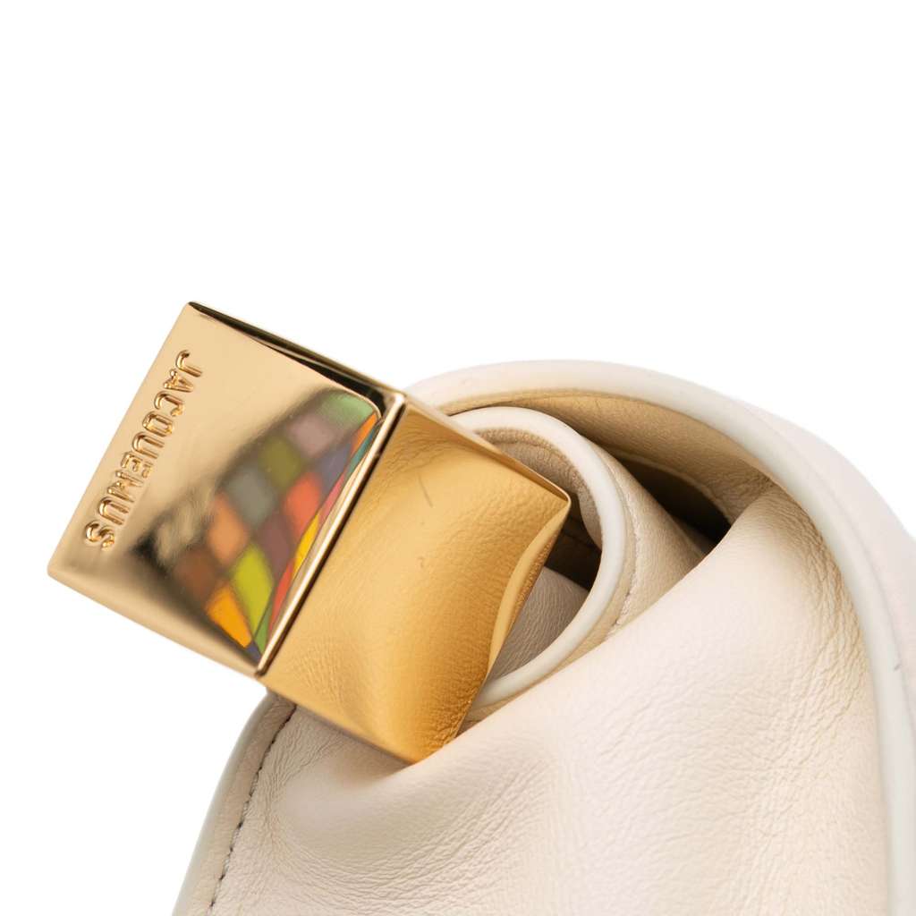 Jacquemus Smooth Calfskin La Pochette Rond Carre - Image 10