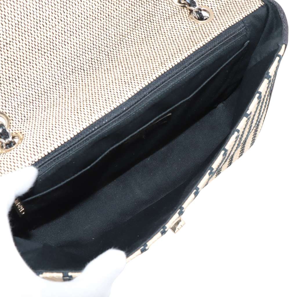 Chanel Woven Raffia Cannes Mademoiselle Single Flap - 4
