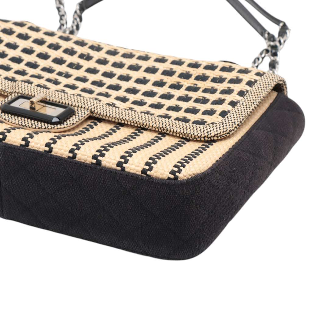 Chanel Woven Raffia Cannes Mademoiselle Single Flap - Detail 2
