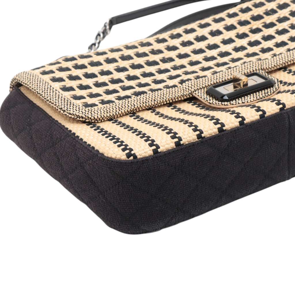 Chanel Woven Raffia Cannes Mademoiselle Single Flap - Image 10