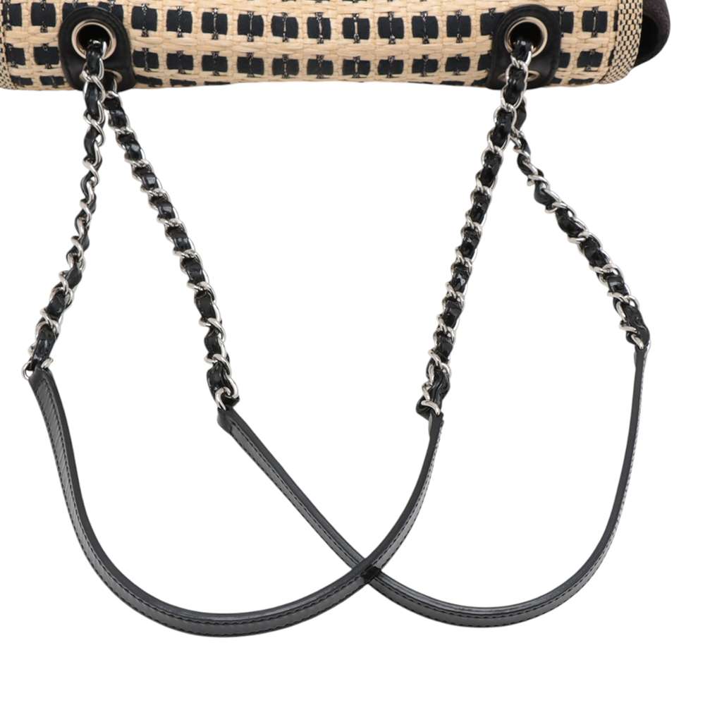 Chanel Woven Raffia Cannes Mademoiselle Single Flap - Image 11