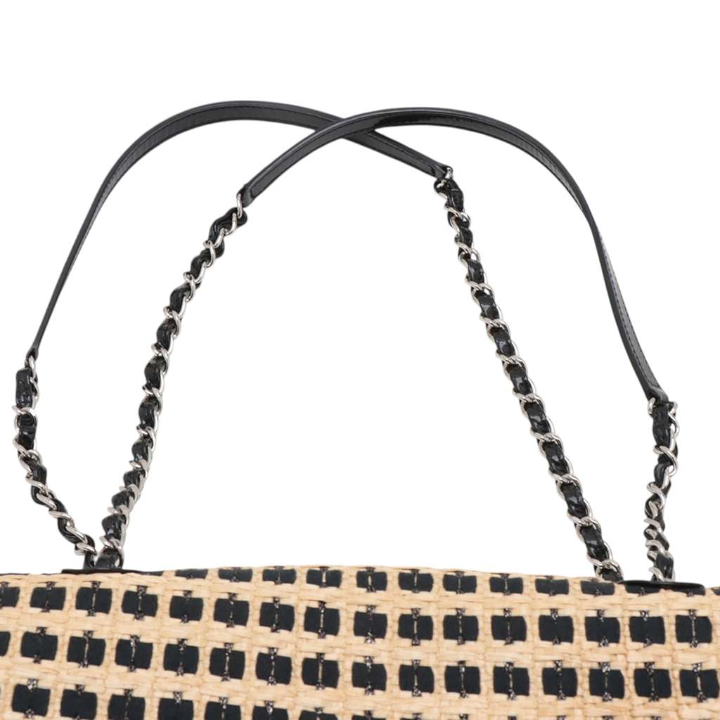 Chanel Woven Raffia Cannes Mademoiselle Single Flap - Image 12
