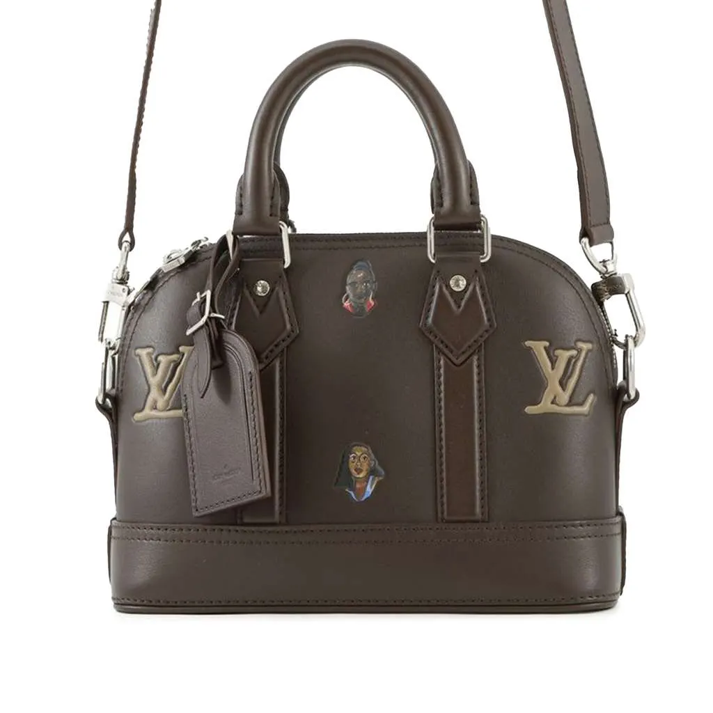 Louis Vuitton Henry Taylor Calfskin Alma 25 Brown Leather Good - Front View