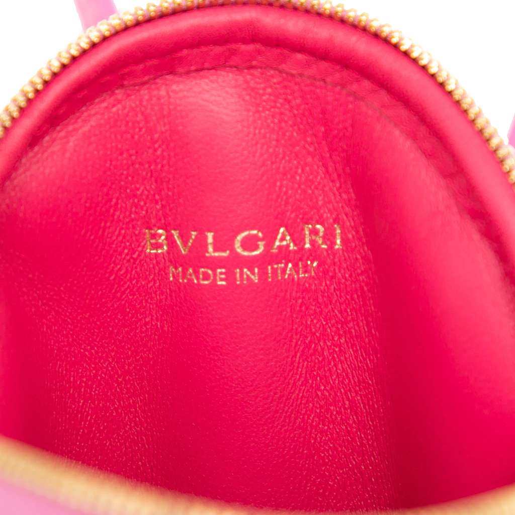 Bvlgari Leather Serpenti Cabochon Round Crossbody - Side view