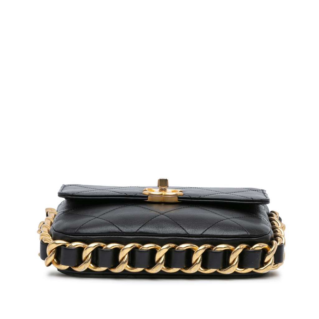Chanel Small Quilted Calfskin Framing Chain Flap - Image 6