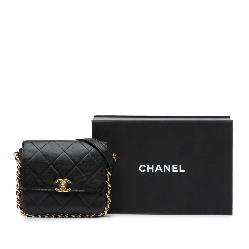 Chanel Small Quilted Calfskin Framing Chain Flap - Image 10