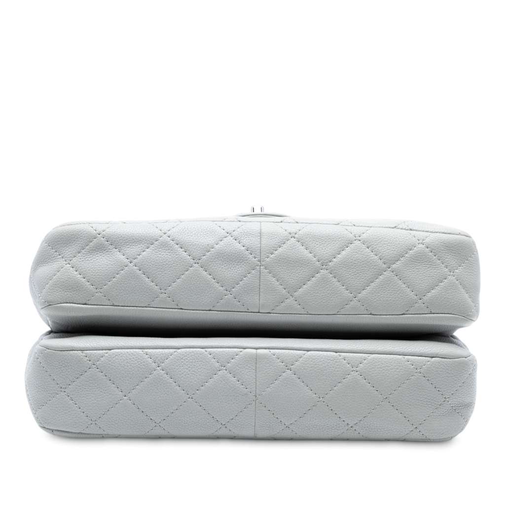 Chanel Jumbo Quilted Caviar Double Compartment Chain Flap - 3
