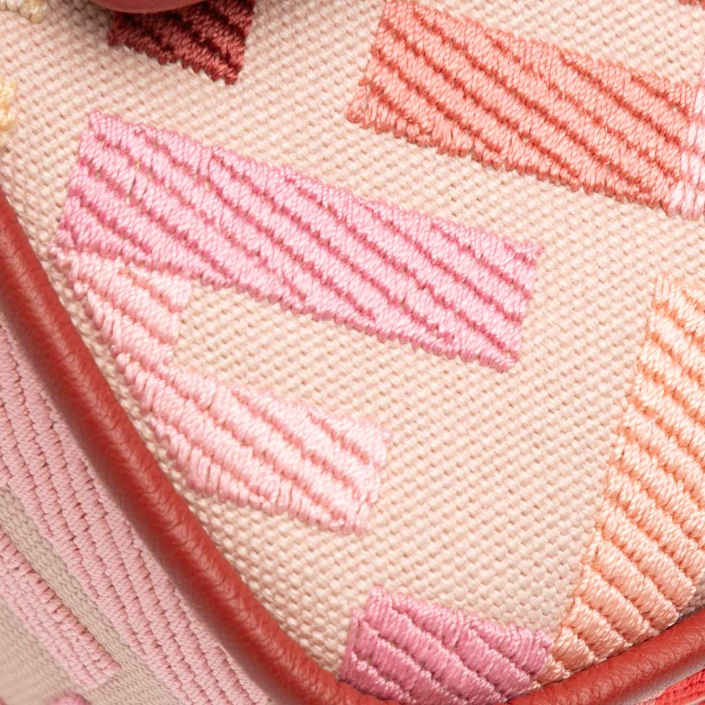 Fendi Zucca Embroidered Canvas Baguette Satchel - Detail 2