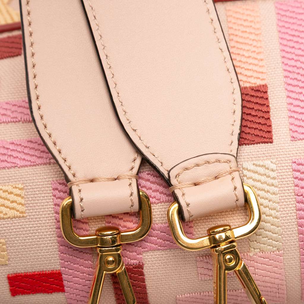 Fendi Zucca Embroidered Canvas Baguette Satchel - Image 10