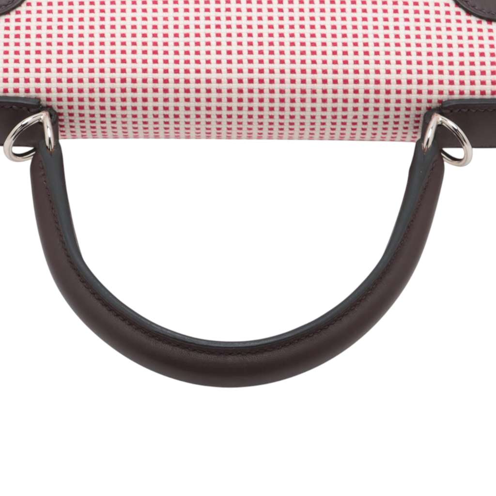 Hermès Toile Quadrille and Swift Kelly II Sellier 28 - Image 11