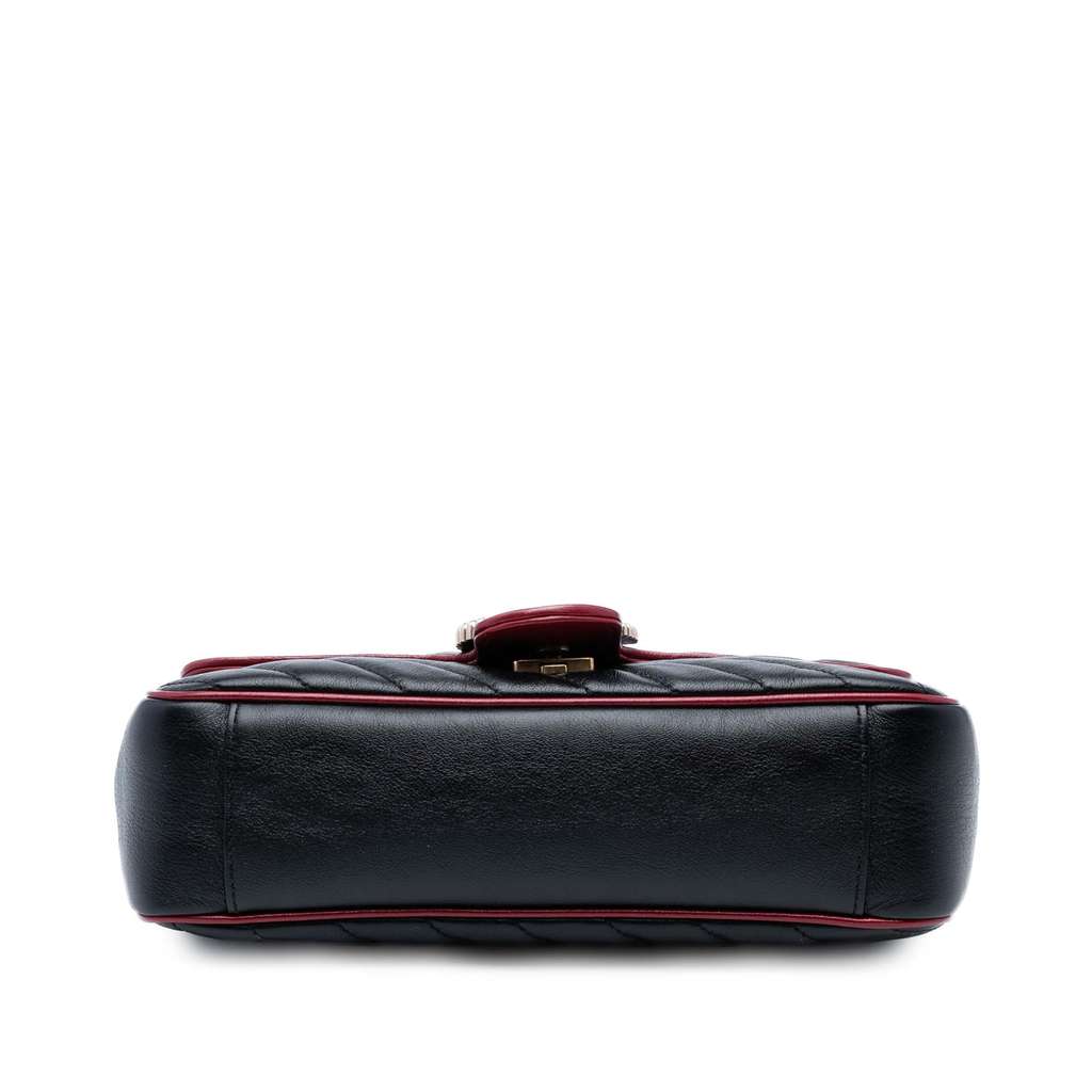 Gucci Medium GG Marmont Matelasse Diagonal Leather Torchon Shoulder Bag - Image 6