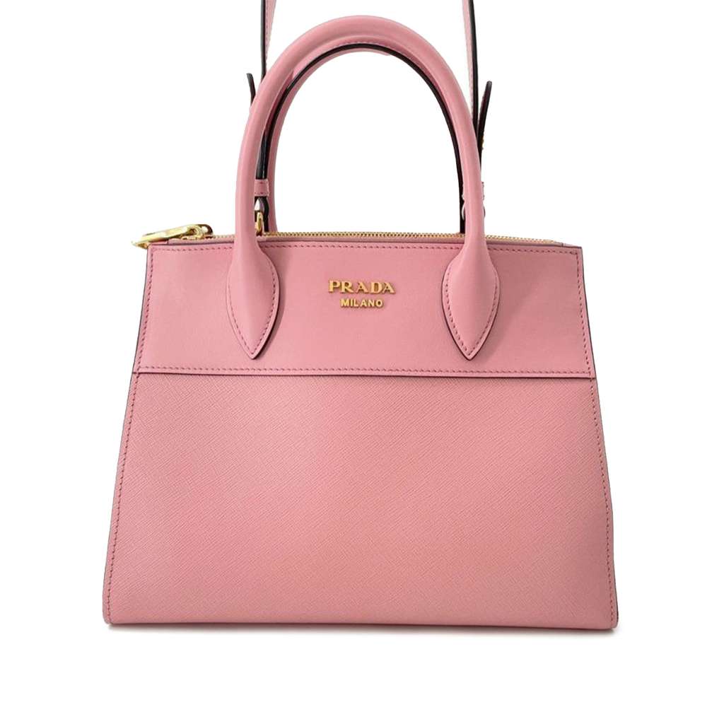 Prada City Calf Trimmed Saffiano Paradigme Bag