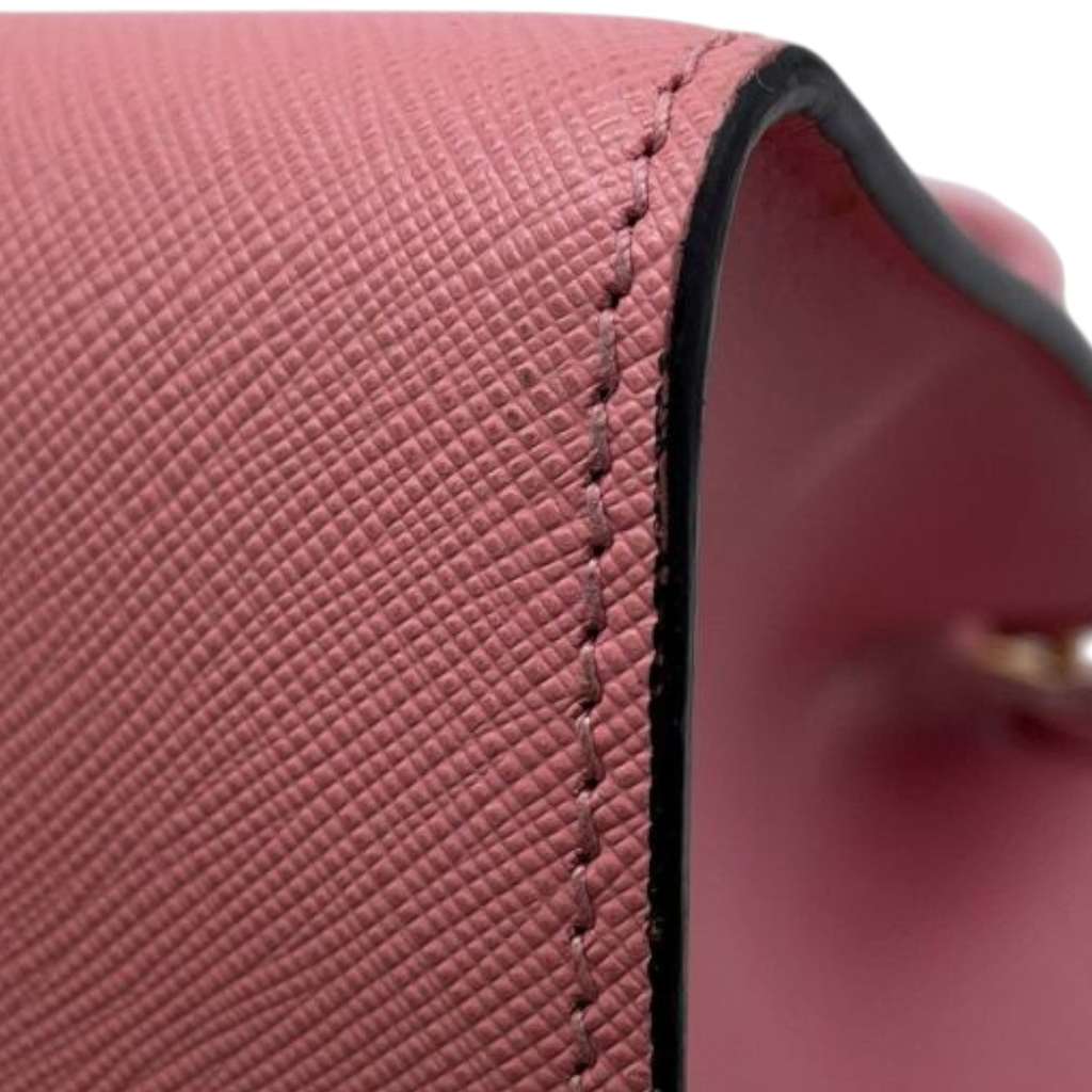 Prada City Calf Trimmed Saffiano Paradigme Bag - Image 10