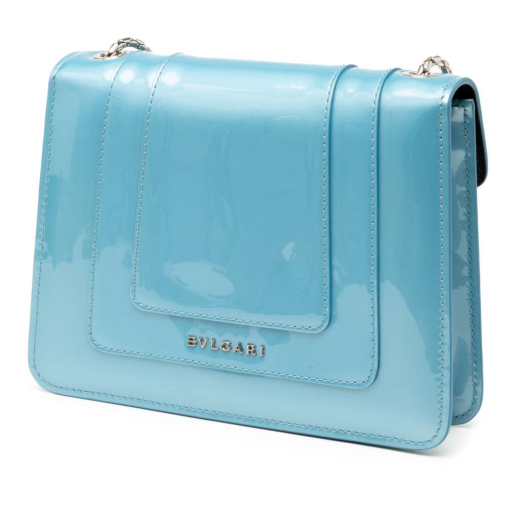 Bvlgari Small Patent Serpenti Forever Crossbody - Back view