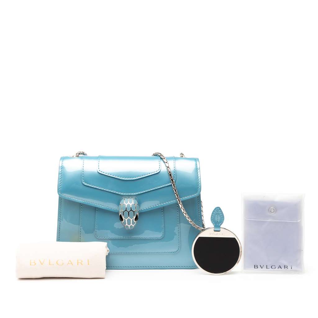 Bvlgari Small Patent Serpenti Forever Crossbody - Image 10