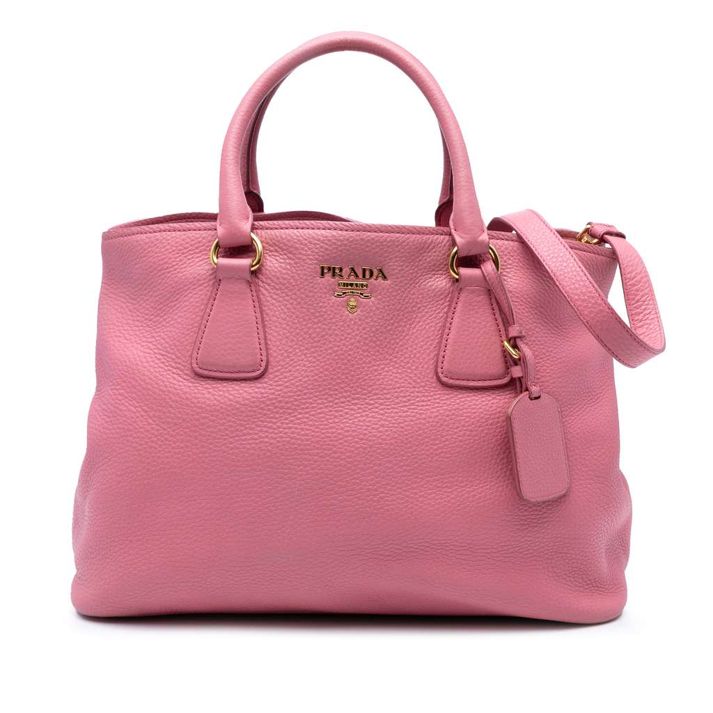 Prada Vitello Daino Open Convertible Tote