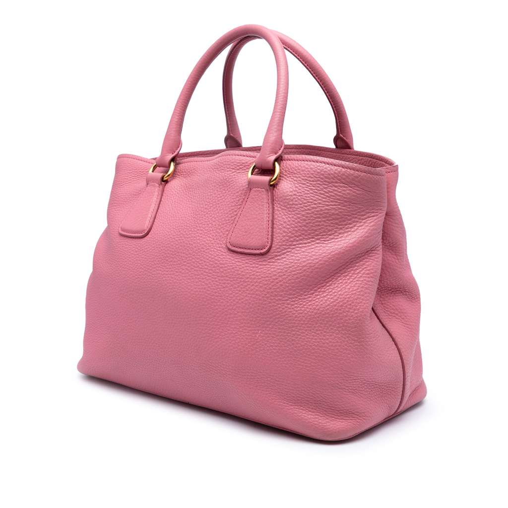 Prada Vitello Daino Open Convertible Tote - Back view