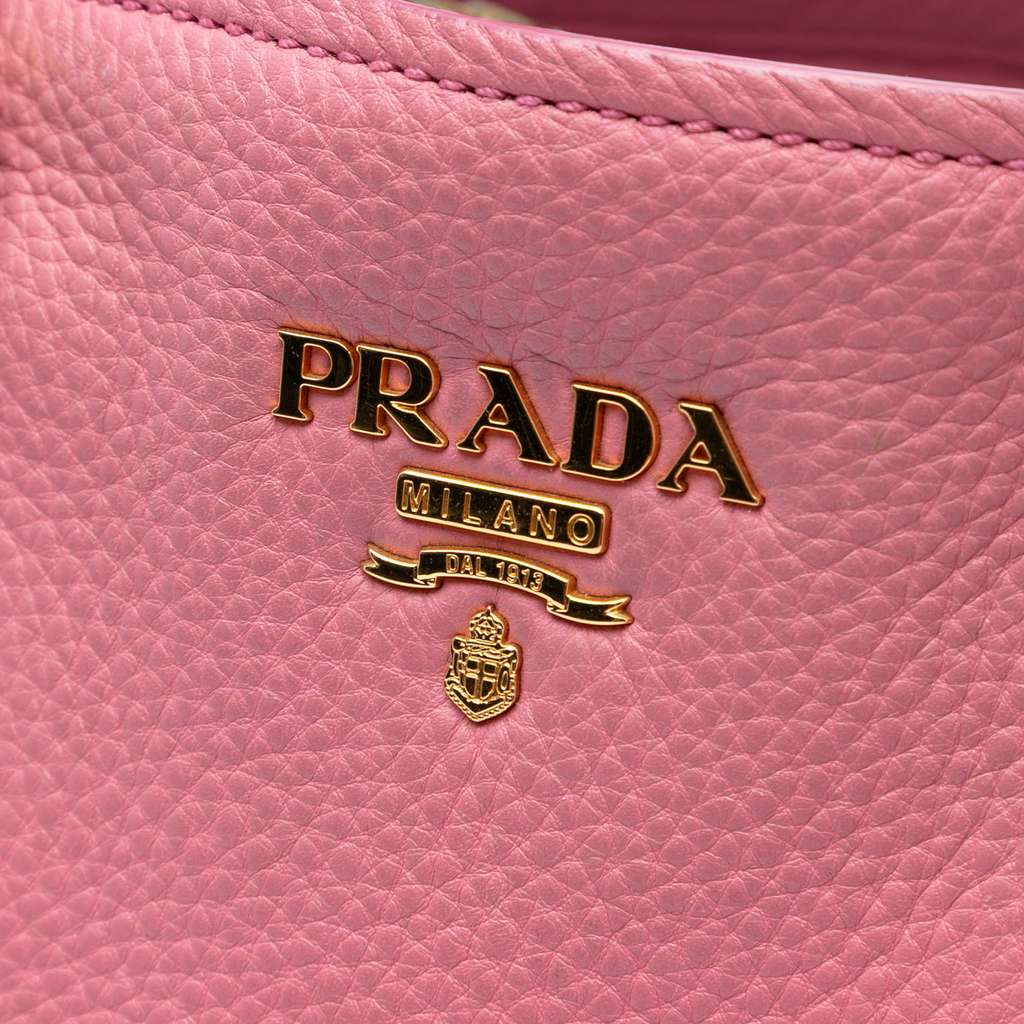 Prada Vitello Daino Open Convertible Tote - Side view