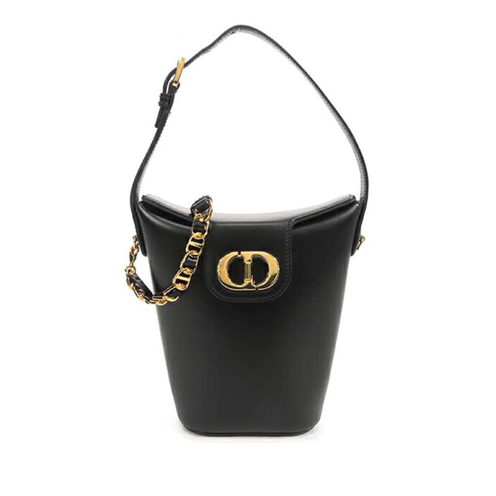 Dior Mini Calfskin 30 Montaigne Amber Bucket Bag