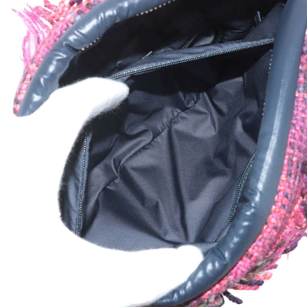 Chanel Embossed Nylon Tweed Doudoune Belt Bag - Image 6