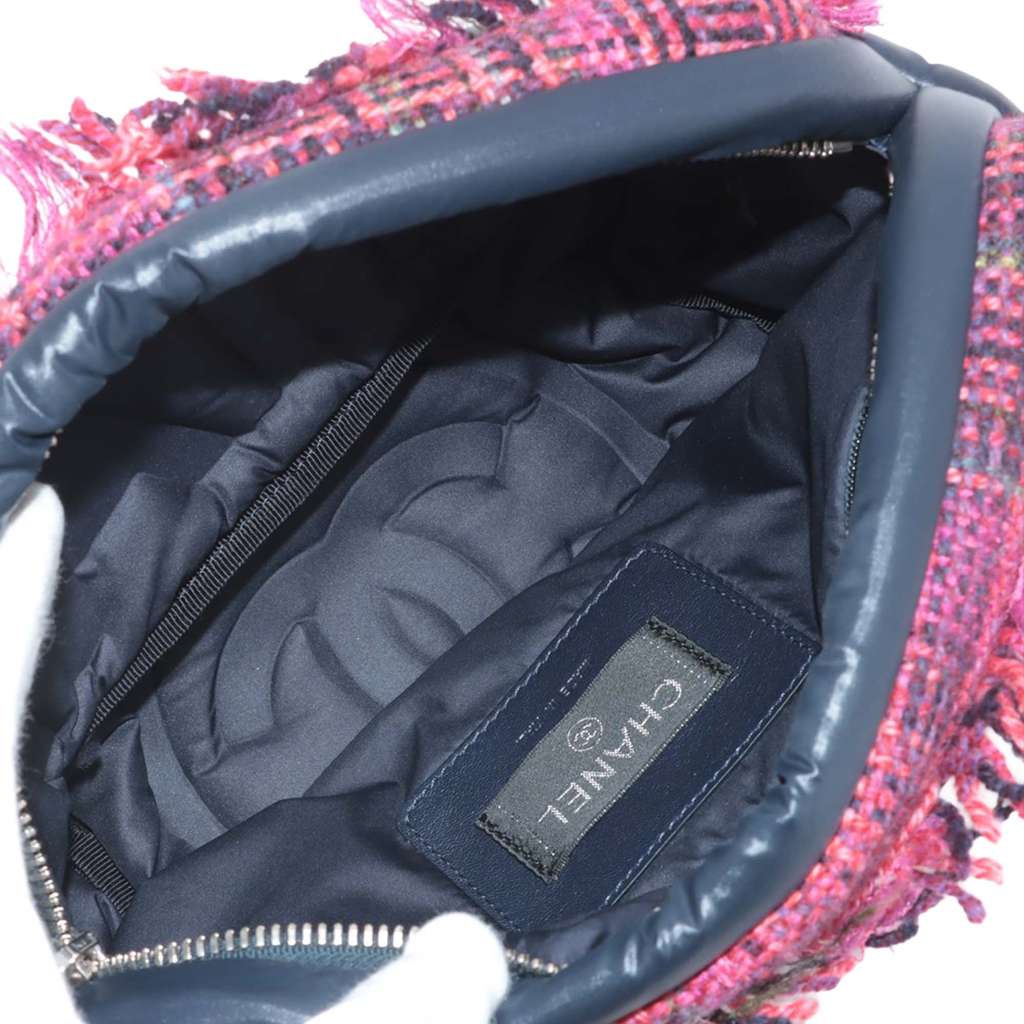 Chanel Embossed Nylon Tweed Doudoune Belt Bag - 4