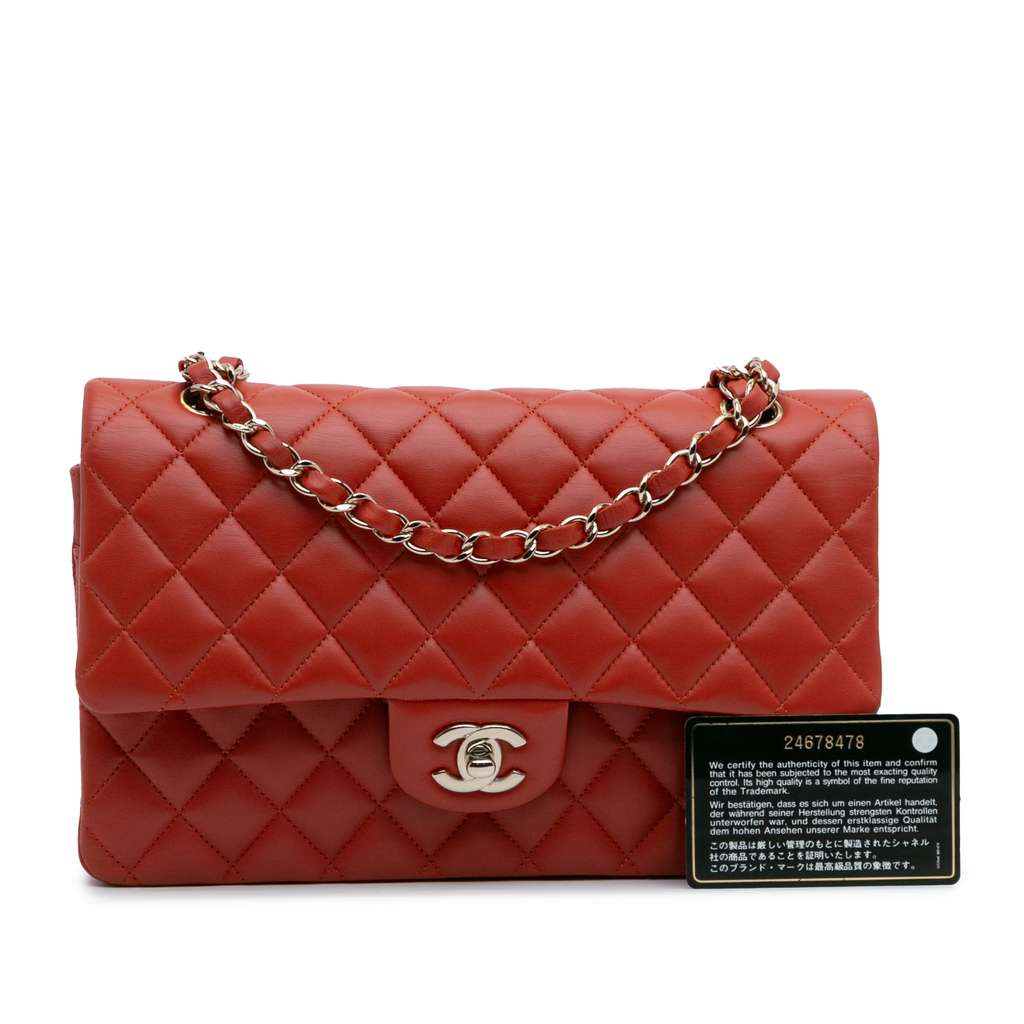 Chanel Medium Classic Lambskin Double Flap - Image 15