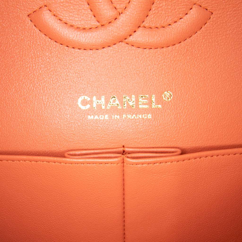 Chanel Medium Classic Lambskin Double Flap - Side view