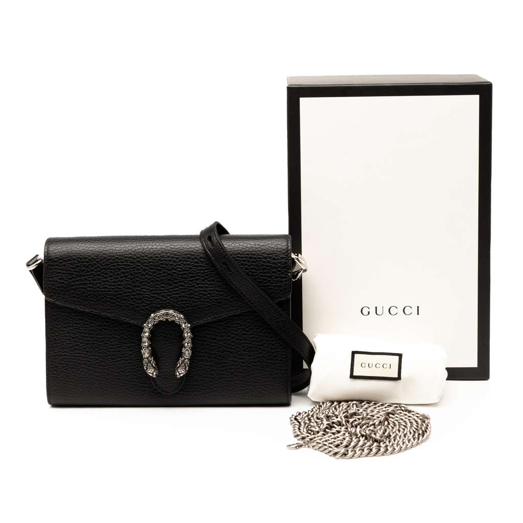 Gucci Mini Leather Dionysus Wallet on Chain - Image 10