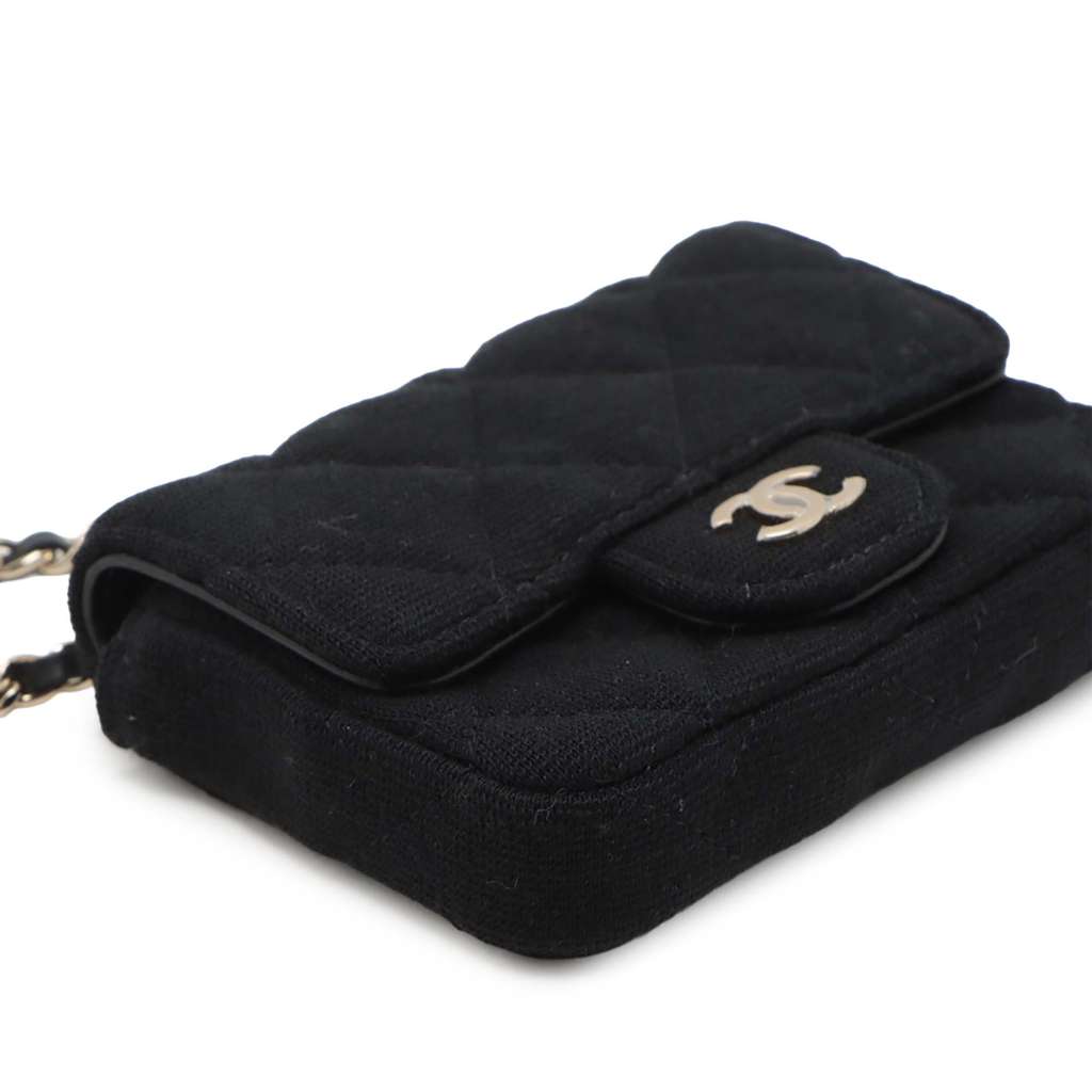 Chanel Mini Classic Jersey Flap Belt Bag - Detail 1
