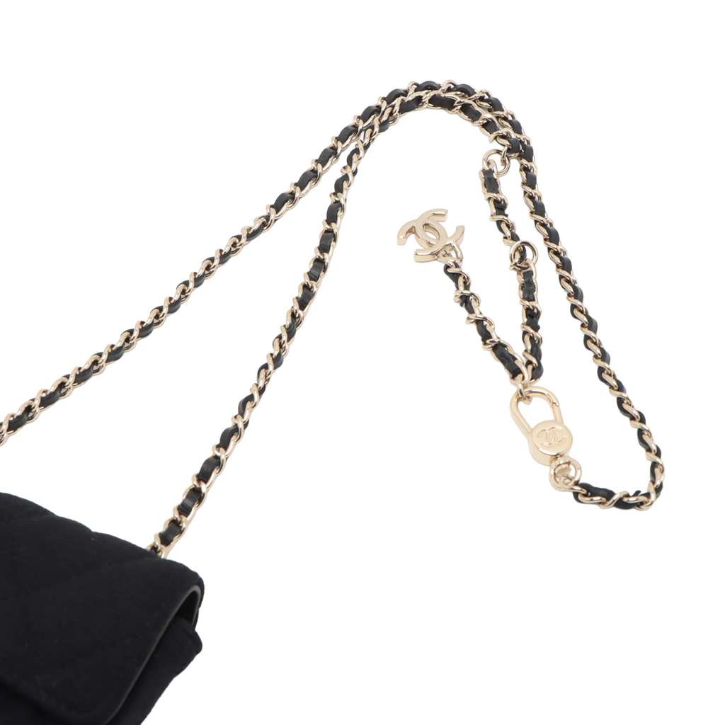 Chanel Mini Classic Jersey Flap Belt Bag - Image 10