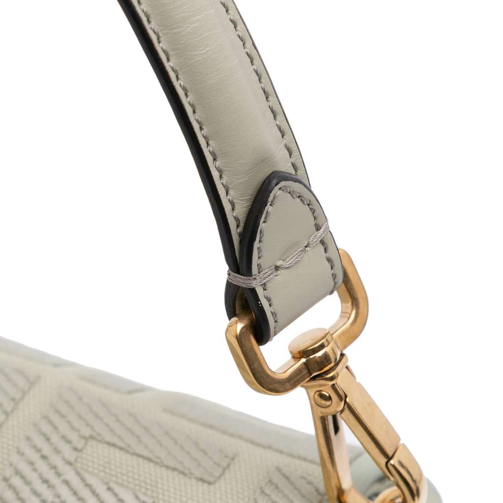 Fendi Zucca Embroidered Canvas Baguette Satchel - Image 11