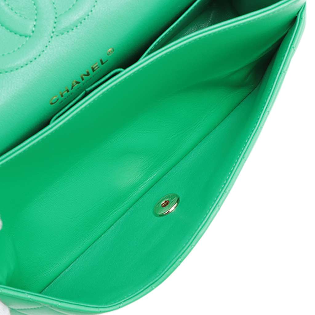 Chanel Medium Classic Lambskin Double Flap - Side view