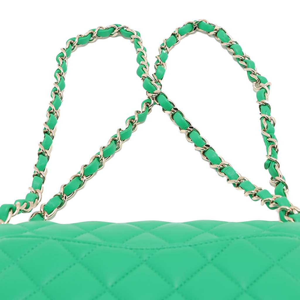 Chanel Medium Classic Lambskin Double Flap - Image 11