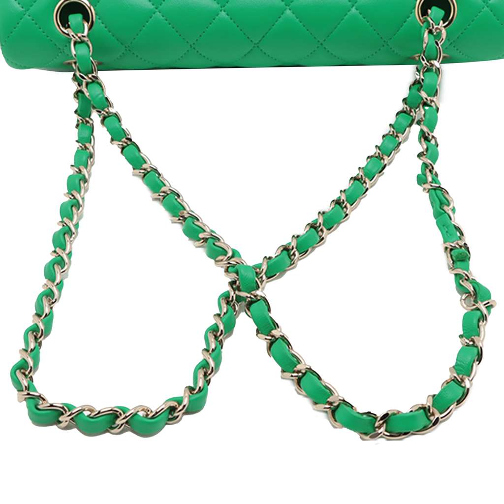 Chanel Medium Classic Lambskin Double Flap - Image 12