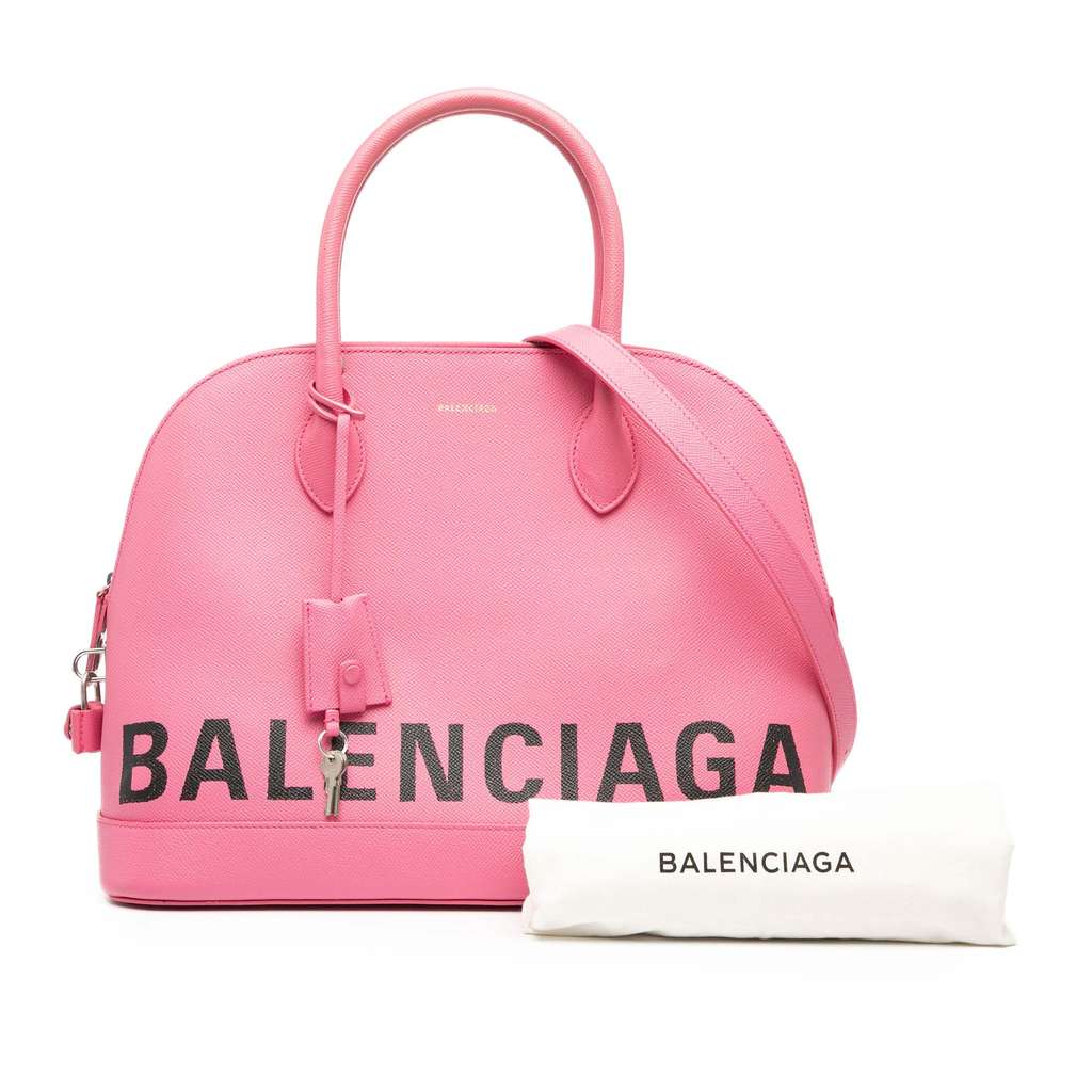 Balenciaga M Grained Calfskin Logo Ville Top Handle Bag - Image 10