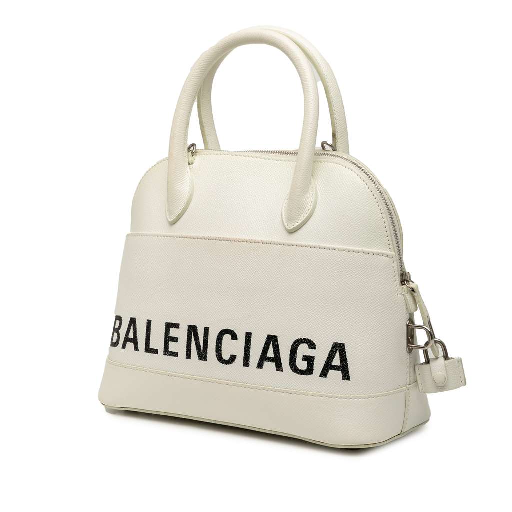 Balenciaga S Grained Calfskin Ville Top Handle Bag - Back view