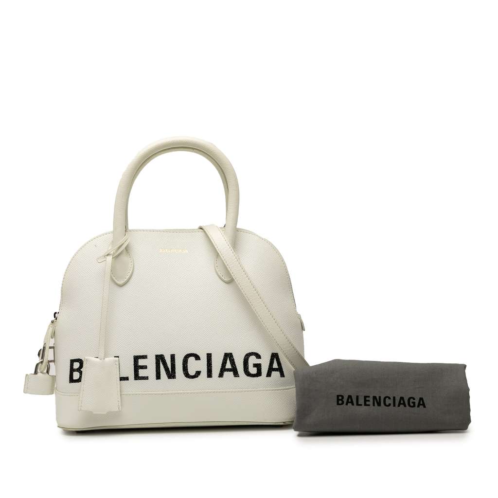 Balenciaga S Grained Calfskin Ville Top Handle Bag - Image 11