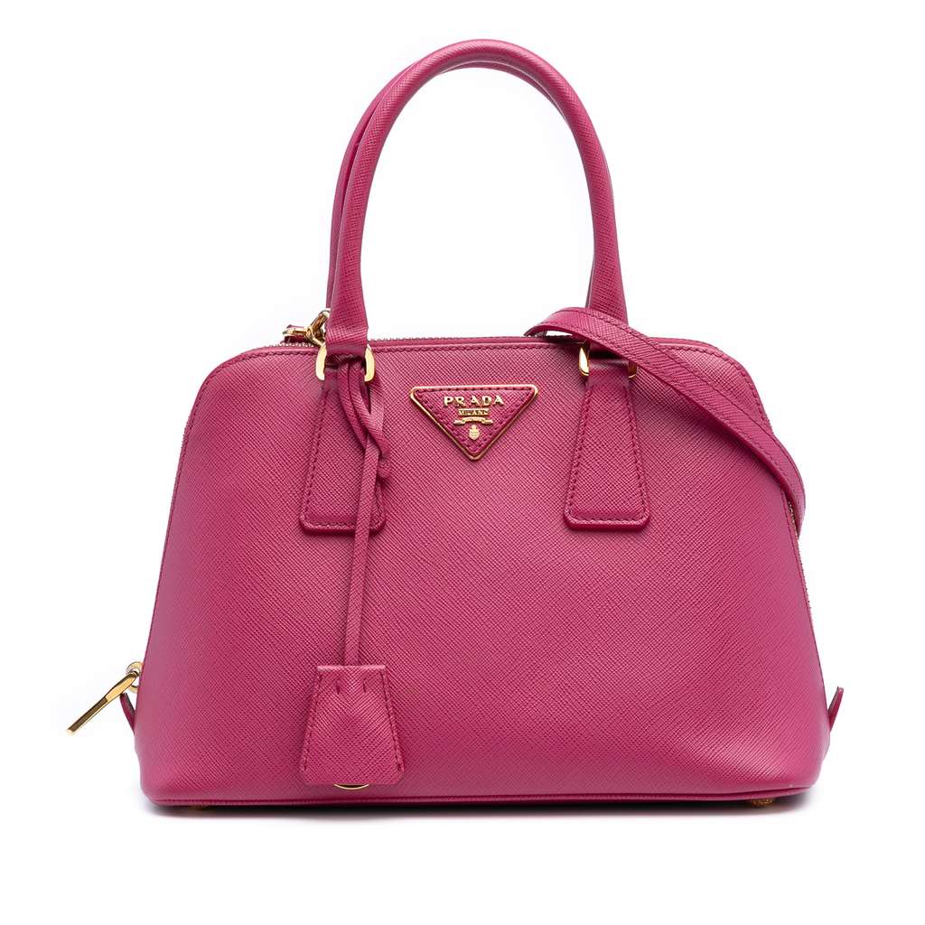 Prada Small Saffiano Lux Promenade Satchel