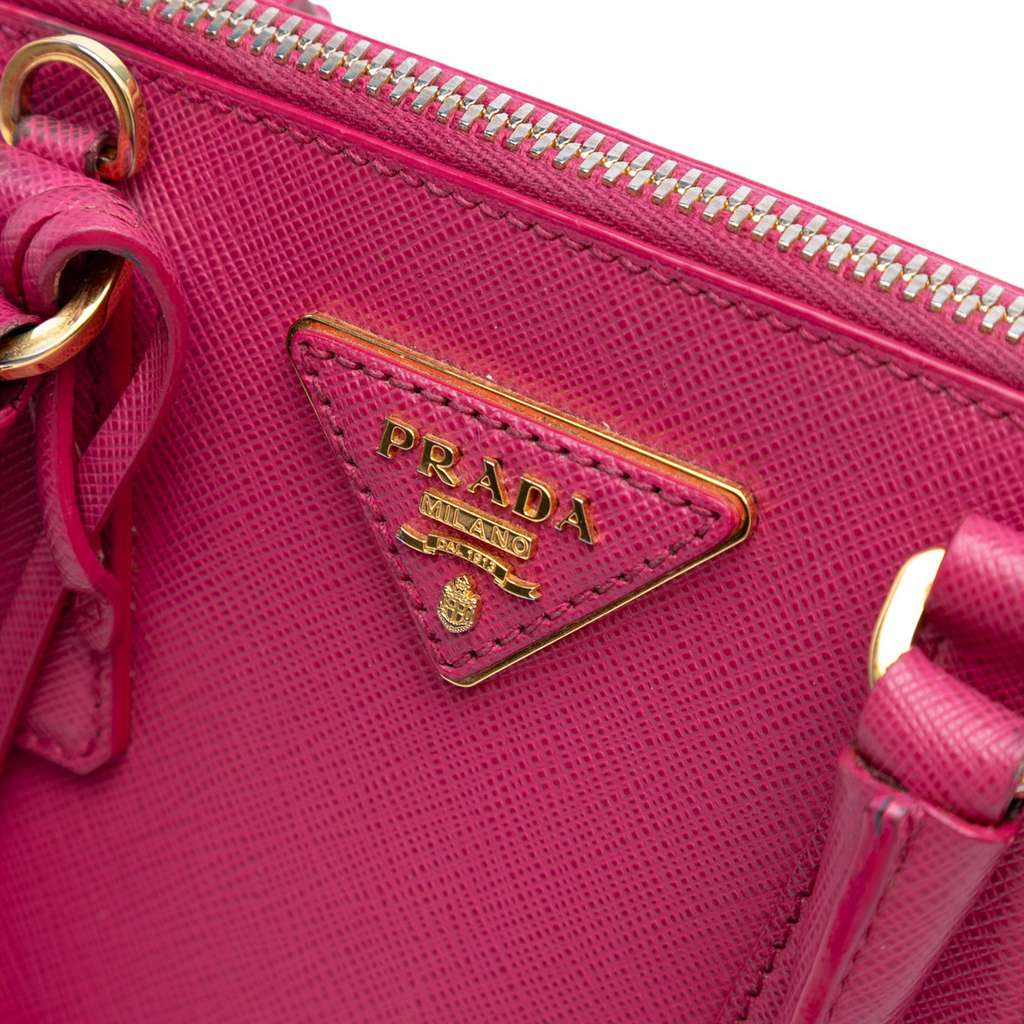 Prada Small Saffiano Lux Promenade Satchel - Side view
